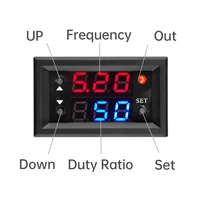 DC 4-28V Digital Display PWM High Power Governor Frequency Measuring Instrument 1HZ~160KHZ Duty Cycle Adjustable 0~100% 2