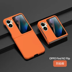 Slim Matte Shockproof Hard Case for Find N3 Flip (Orange)