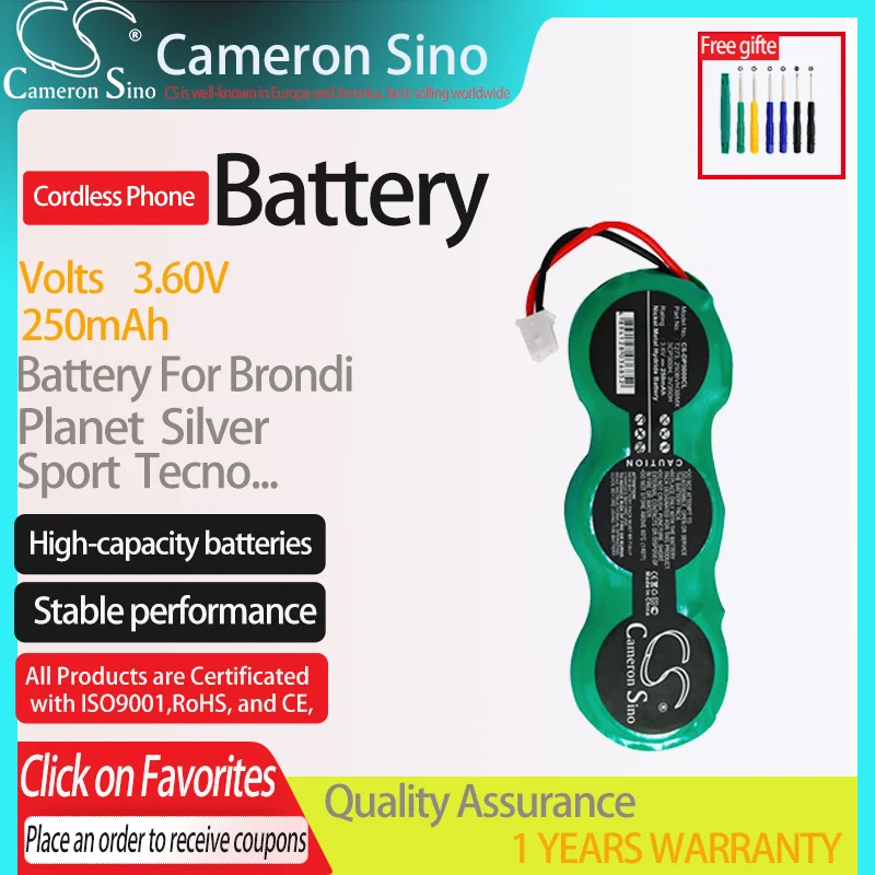Batteria Cameronsino Per Daewoo Dwp5000S Dwp-5000 Brondi Planet.Fits3Qnb250 3Cp300H, Batteria Per Telefono Cordless.