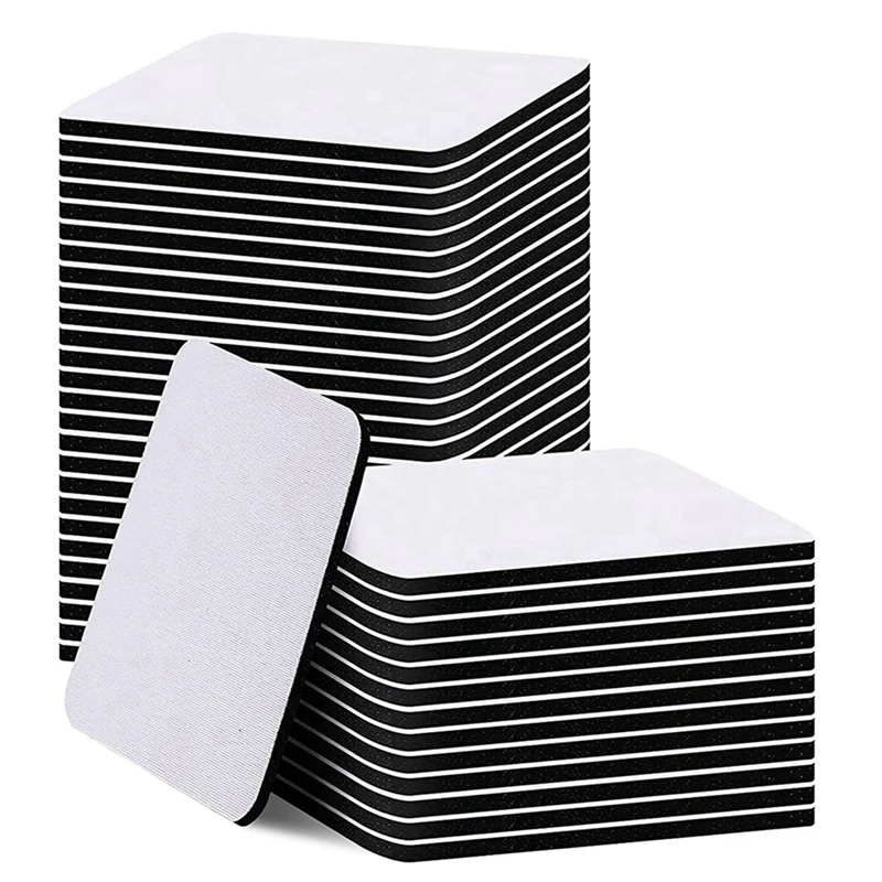 10Pcs Sublimation Blank Cup Coasters Blank Cup Mats Heat Transfer Blank  Coasters Anti-scald Coasters