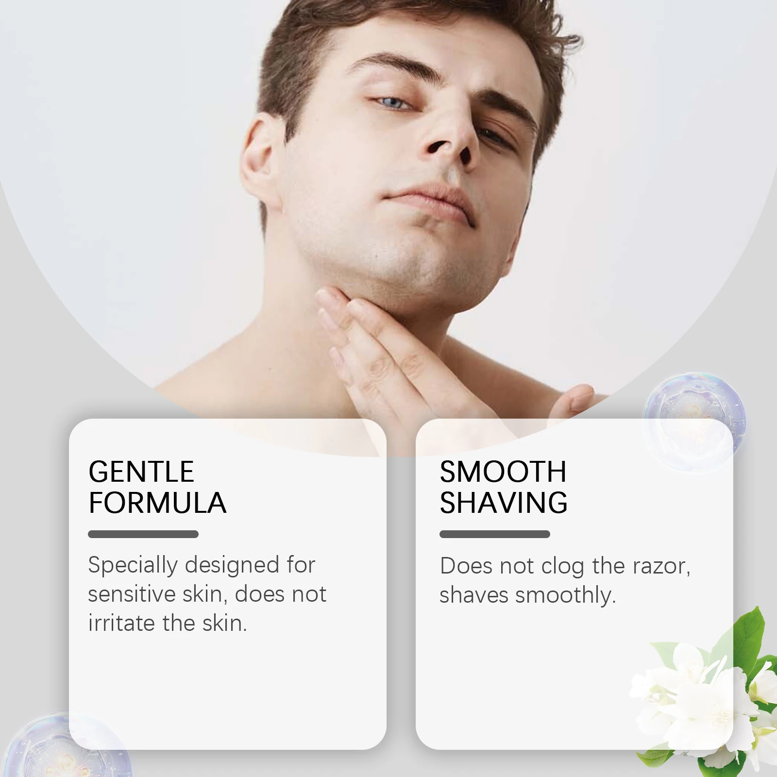 Men's Shaving Soap Gently Cleansing Smooth Shave Experience Deep Moisturizing And Soothing Dry Skin