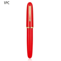 Jinhao Elegant Resin Fountain Pen for Business Writing - Large Office Supply Accessory (Big Red)