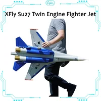 Xfly Xunfei Double 50mm Su27 Double Engine Culvert Fighter Electric Model Aircraft Fixed Wings 1