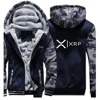 2025 Autumn Winter Mens Cryptocurrency Ripple XRP Logo Print Personality Patchwork Long Sleeve Cold Prevention Thickened Hoodies 5