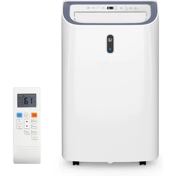 14,000 BTU Portable Air Conditioners for 700 Sq.Ft, 4-in-1 Room Air Conditioner with Cooling, Heating, Dehumidifier, Fan, Remote