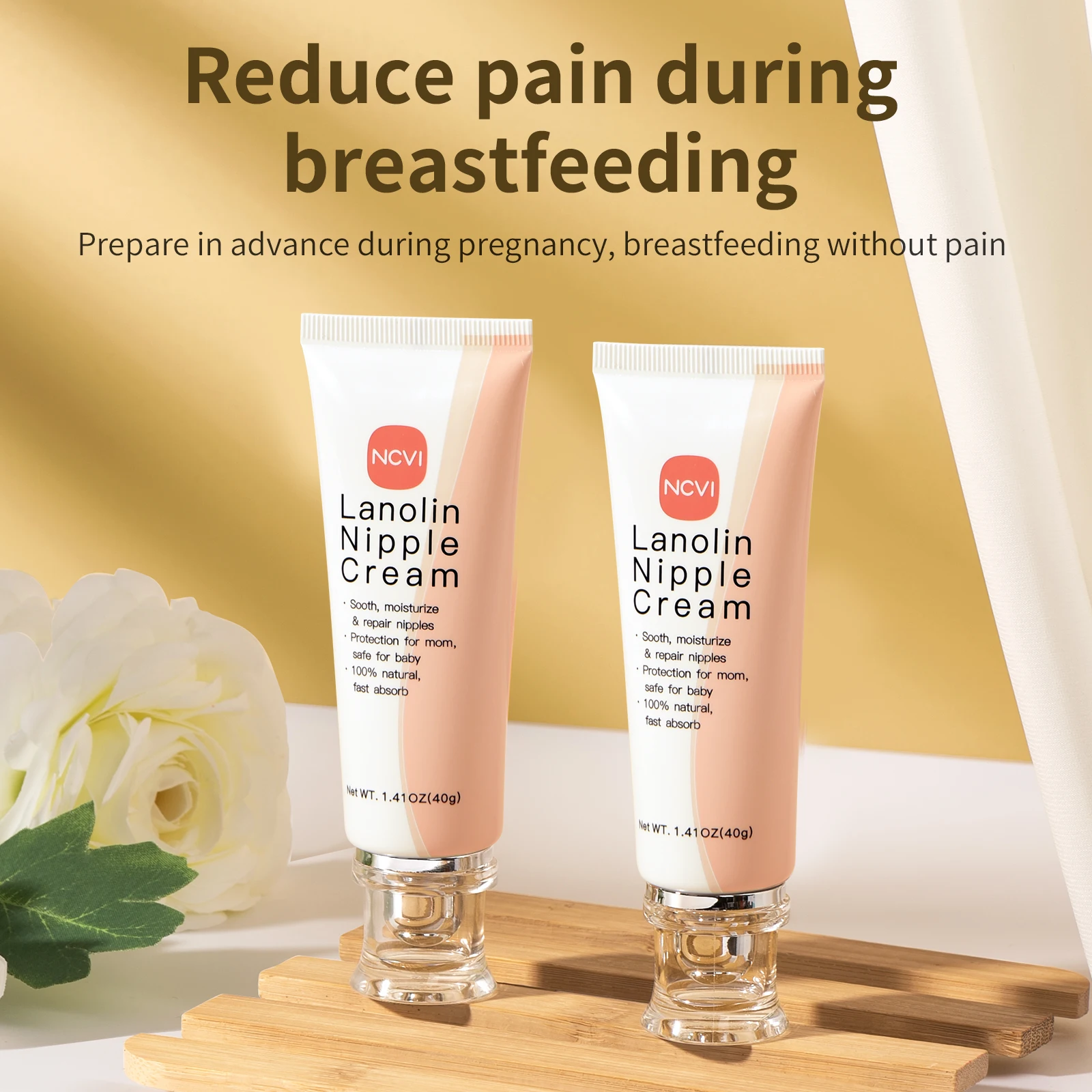 NCVI Lanolin Nipple Cream for Breastfeeding, 100% Natural Ingredient 2