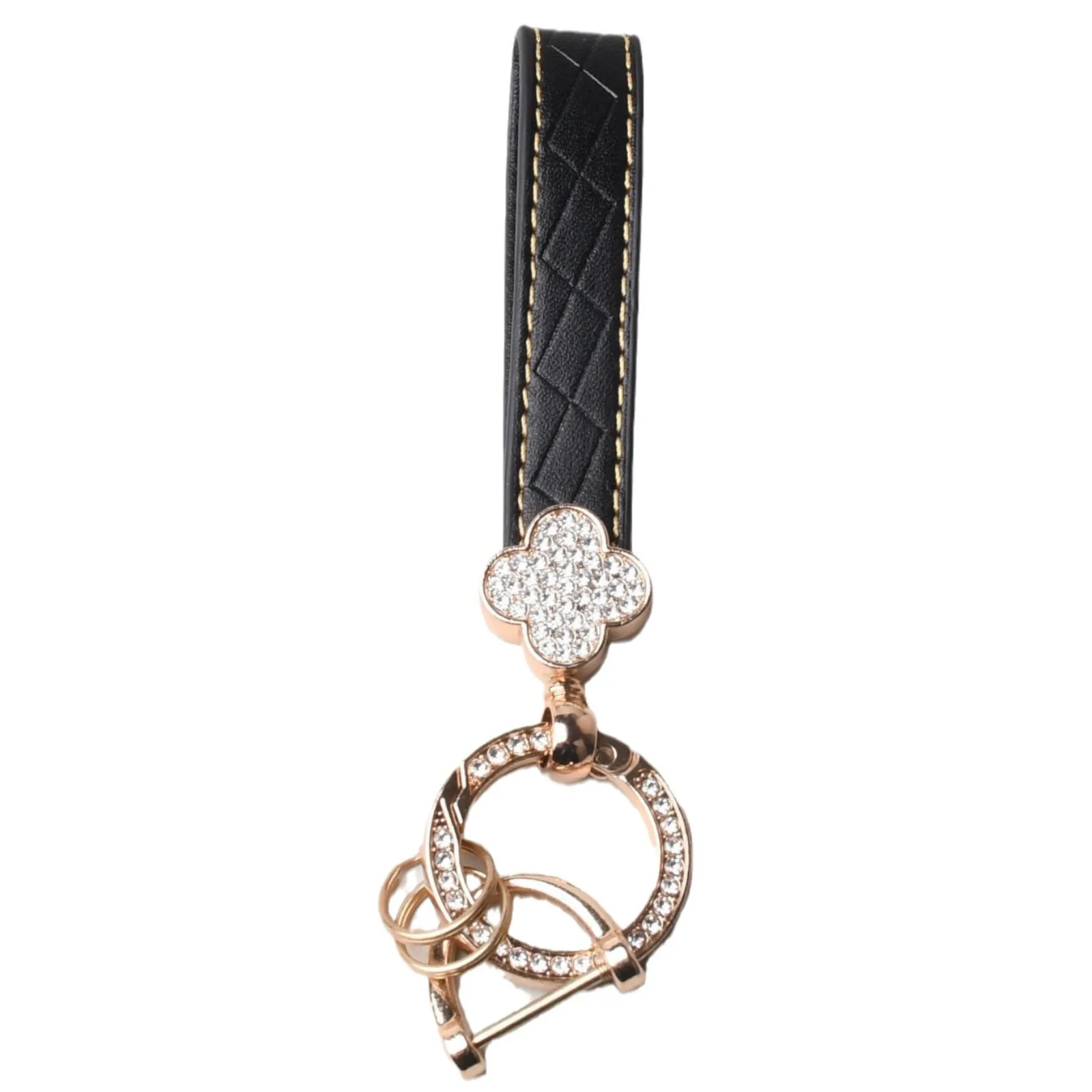 DIY 가방 액세서리를 위한 핸드백용 육각 사다리꼴 금속 손잡이와 골드 실버 지갑 프레임, 가방 스트랩 및 수하물 하드웨어 11.7cm 9 아연 합금 다이아몬드 상감 자동차 키체인, 다이아몬드 패턴 가죽 키체인, 창의적인 고급 가방 걸이 장식, 신제품