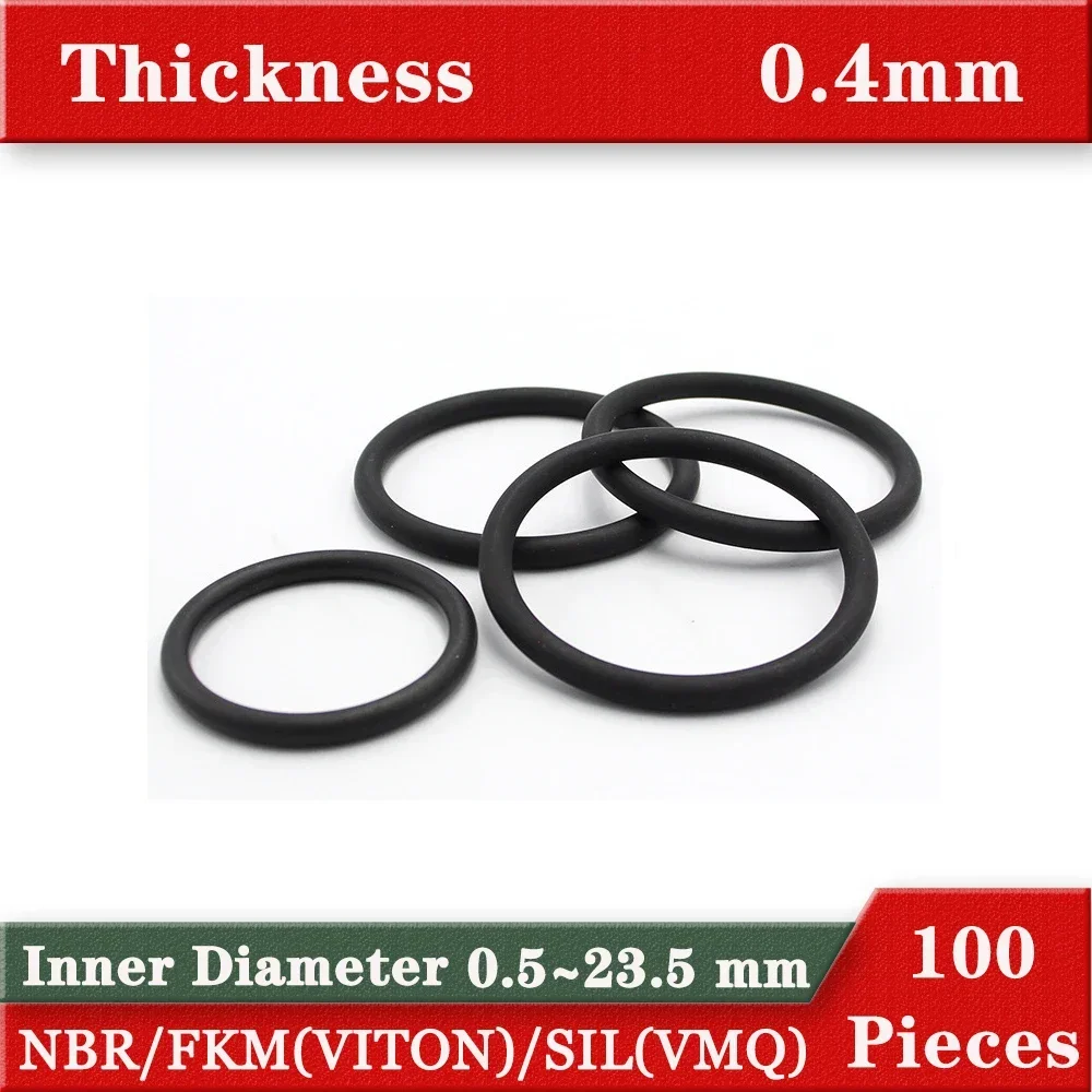 100 pcs Thickness Silicone ring NBR Viton FKM gasket o ring
