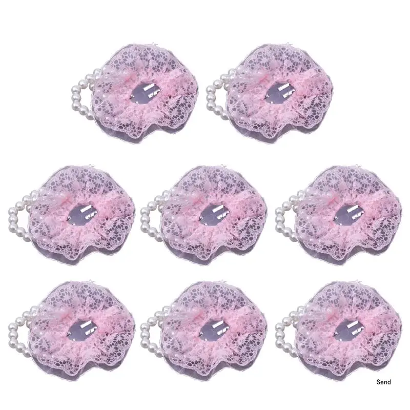 

8pcs Elastic Pearl Wrist Bands Corsage Accessories for Wedding DIY Wrist Flower