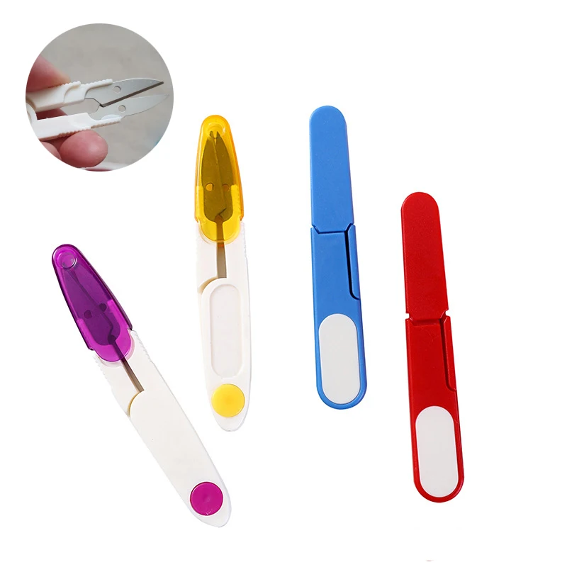 Различные стили ножницы с пластиковой ручкой для шитья резак ниток портновские