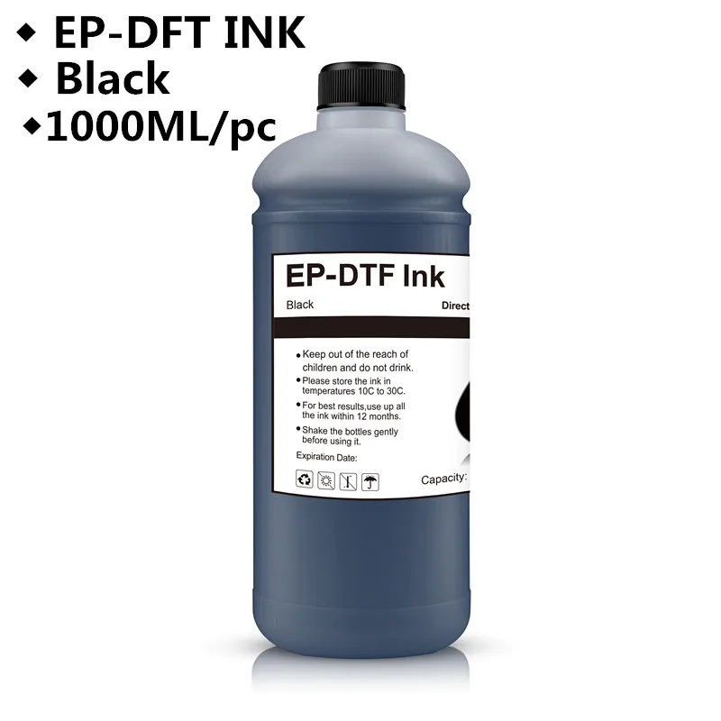 DTF INK Textile ink DTF printing 1000ML direct to transfer film ink For Dirent printer film heat transfer PET Film hot melt powder transfer film