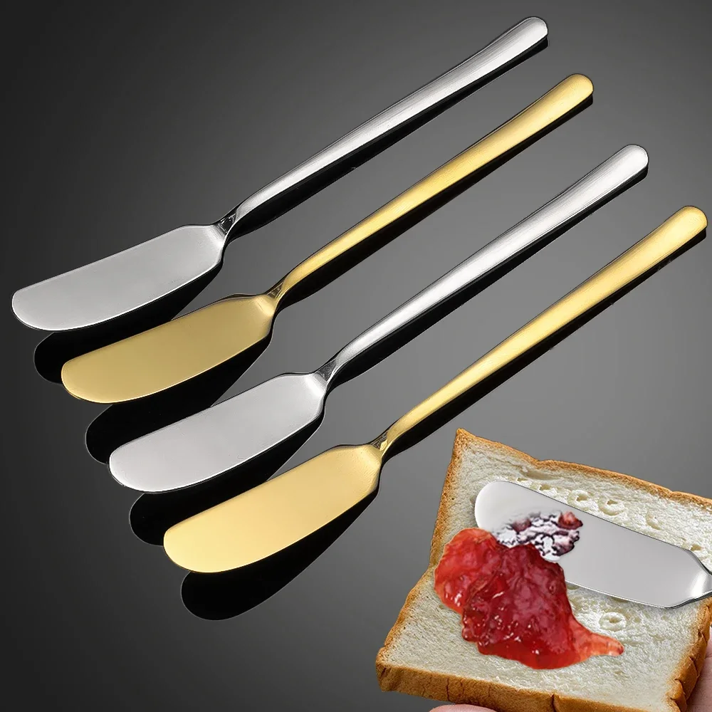 Stainless Steel Cheese Cutter Gold Silver Mini Serving Tongs Cheese Bread Jam Spreader Multifunctional Utensils Kitchen Gadgets