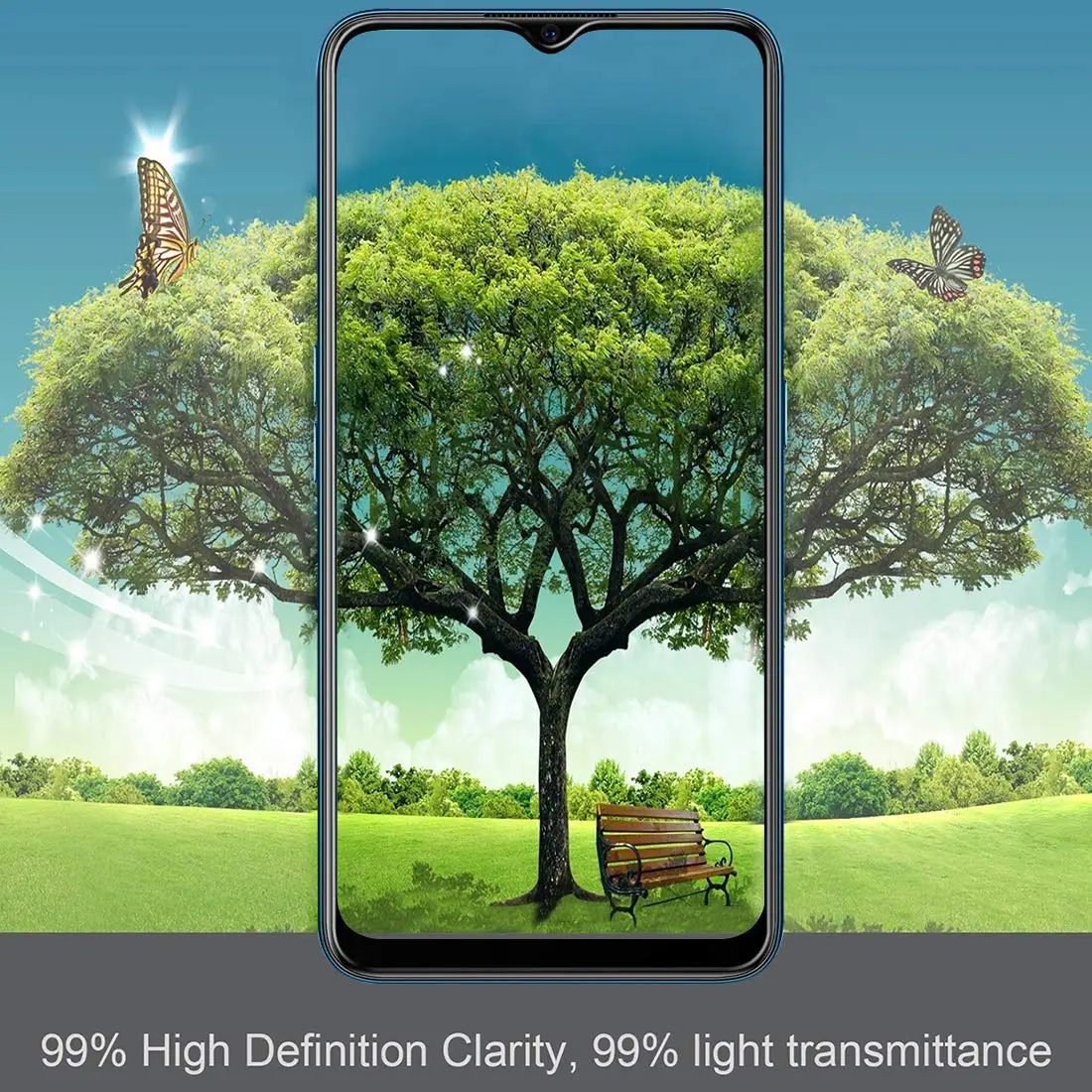 Ultra-Clear Tempered Glass Screen Protector – High Aluminum 9H Hardness, Case Friendly