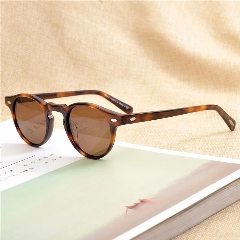 Gregory Peck Brand Designer Men Women Sunglasses Vintage Polarized Sunglasses OV5186 Retro Sun glasses oculos de sol OV 5186 2 Gregory Peck Brand Designer Men Women Sunglasses Vintage Polarized Sunglasses OV5186 Retro Sun glasses oculos de sol OV 5186 2