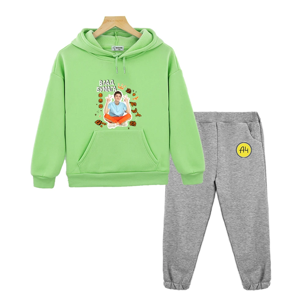 baby boy clothing sets Hoodie Suit for Girls Merch A4 Children Clothing Set Autumn Winter Boys Girls Sweatshirt Kid Tops Kids Casual Мерч А4 Pants 2pcs baby essentials clothing sets Clothing Sets