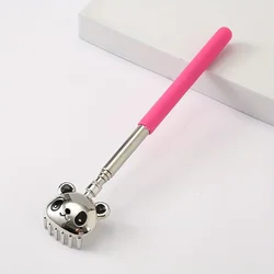 Adjustable Stainless Steel Back Scratcher with Ergonomic Comfort Handle (Black)