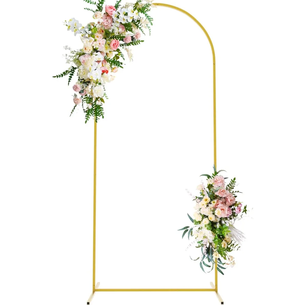 6 FT Wedding Arch, Metal Arches Backdrop Stand for Wedding Ceremony Birthday Party Bridal Baby Shower, Arch