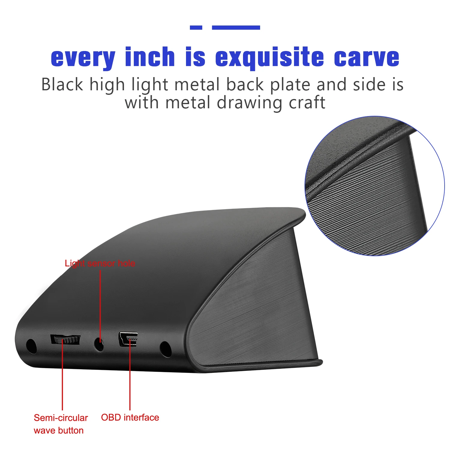 OBD HUD P10 ڵ OBD2  ÷ HUD º ǻ  ӵ,  Һ ڵ  ׼