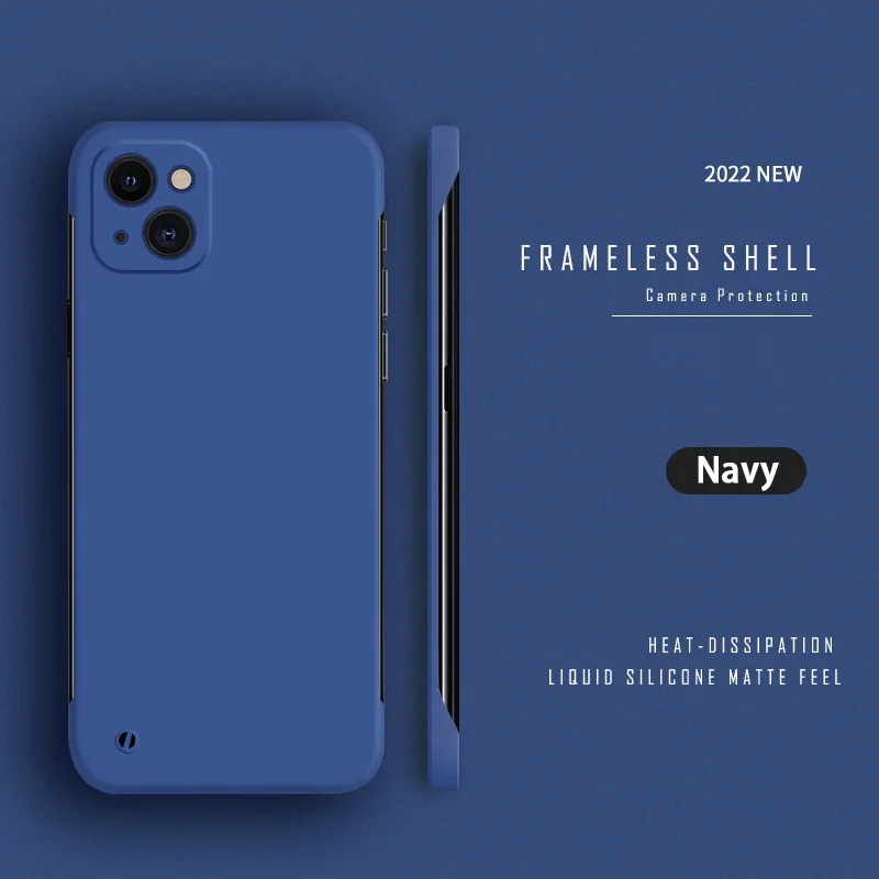 Luxury Ultra Thin Frameless Matte Phone Case - Hard Slim Back Cover Shell