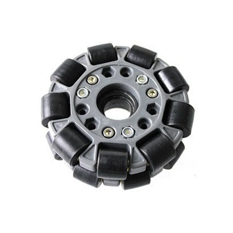 Ruote in gomma per carrello Robot ROS, doppie ruote omnidirezionali in nylon, diametro 58 mm/100 mm - immagine 5