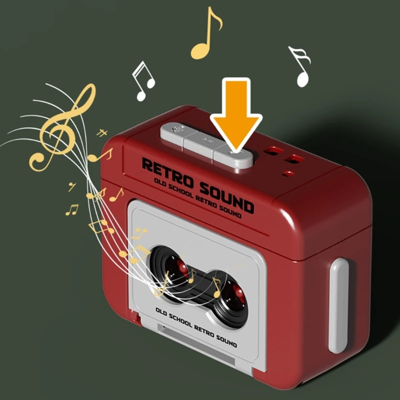 Portable Mini Player Vintage Music Recorders, for Collectors and Hobbyists Music Playback Recording