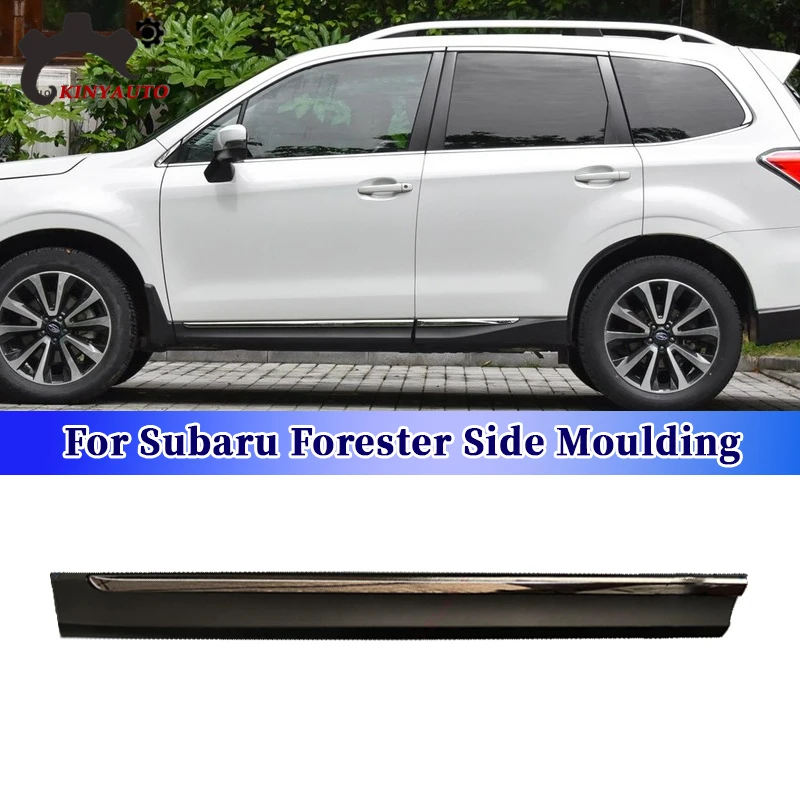 For Subaru Forester 2013 14 15 16 17 18 Side Moulding Chrome Front Rear Door Garnish Anti-scratch Strip Trim Protector Plate