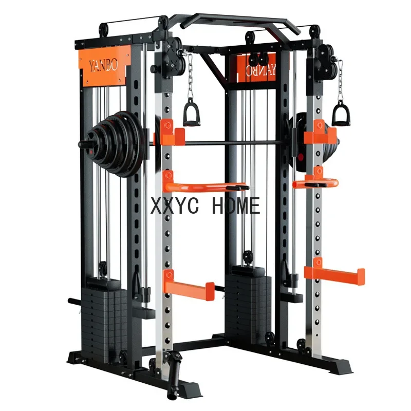 Smith Machine Cage System, Home Gym Rack Multifunzione, Stazione Di Allenamento Della Forza Personalizzabile, Attrezzature Per Il Fitness, Bodybuildin