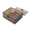 Foldable Fabric Storage Bins for Socks Underwear Bras Ties Scarves, Underwear Storage Box Household Sorting Box 13 Compartments 1