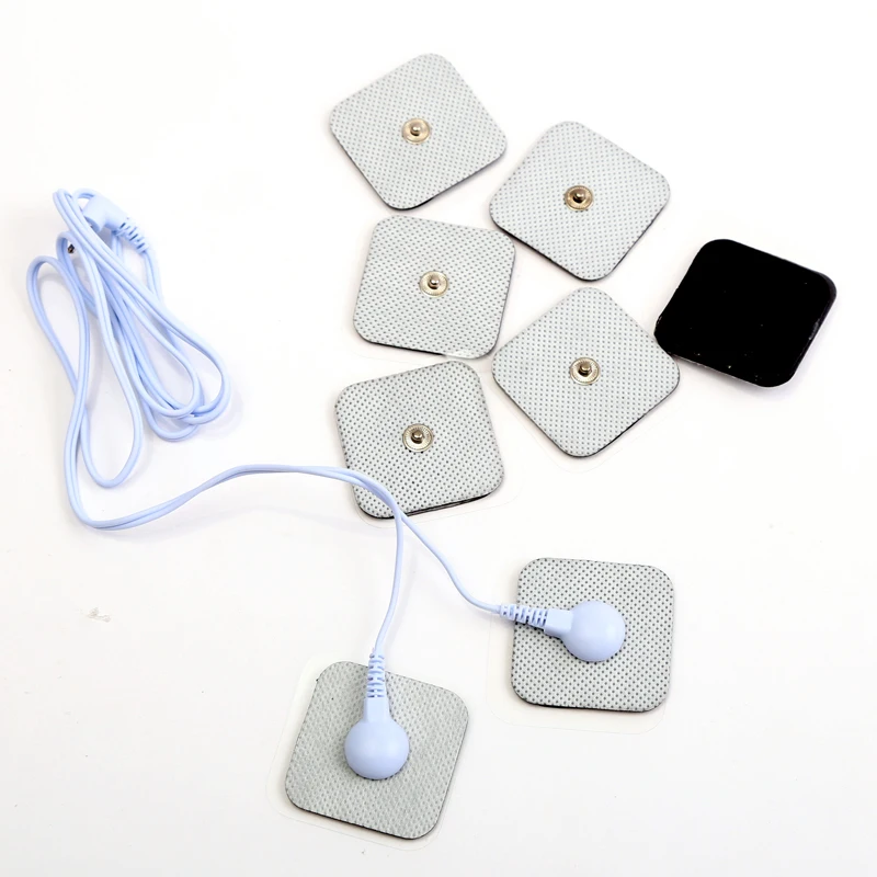 Electrode Pad Sticker Electrode Snaps Nerve Stimulator Self-adhesion for EMS Tens Unit Electrical Muscle Stimulator 4*4cm