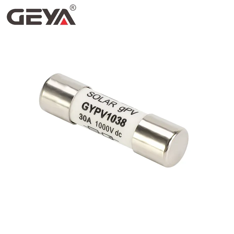 10PCS GEYA Solar DC 1000V PV Fuses Links  2A 6A 10A 15A 20A 25A 30A High Voltage for Solar System Protection Size 10*38mm