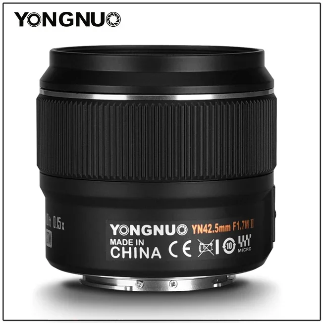카메라 렌즈-YONGNUO 17mm F1.7M&25mm F1.7 & 42.5mm F1.7 II M43 프라임 렌즈 자동 초점 파나소닉 올림푸스 미러리스 카메라용
