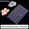 Sand Table Building Mini Bricks Blue Brick Red Brick Powder Mold Small Mason Diy Mold  Miniature  Brick  Toys 5