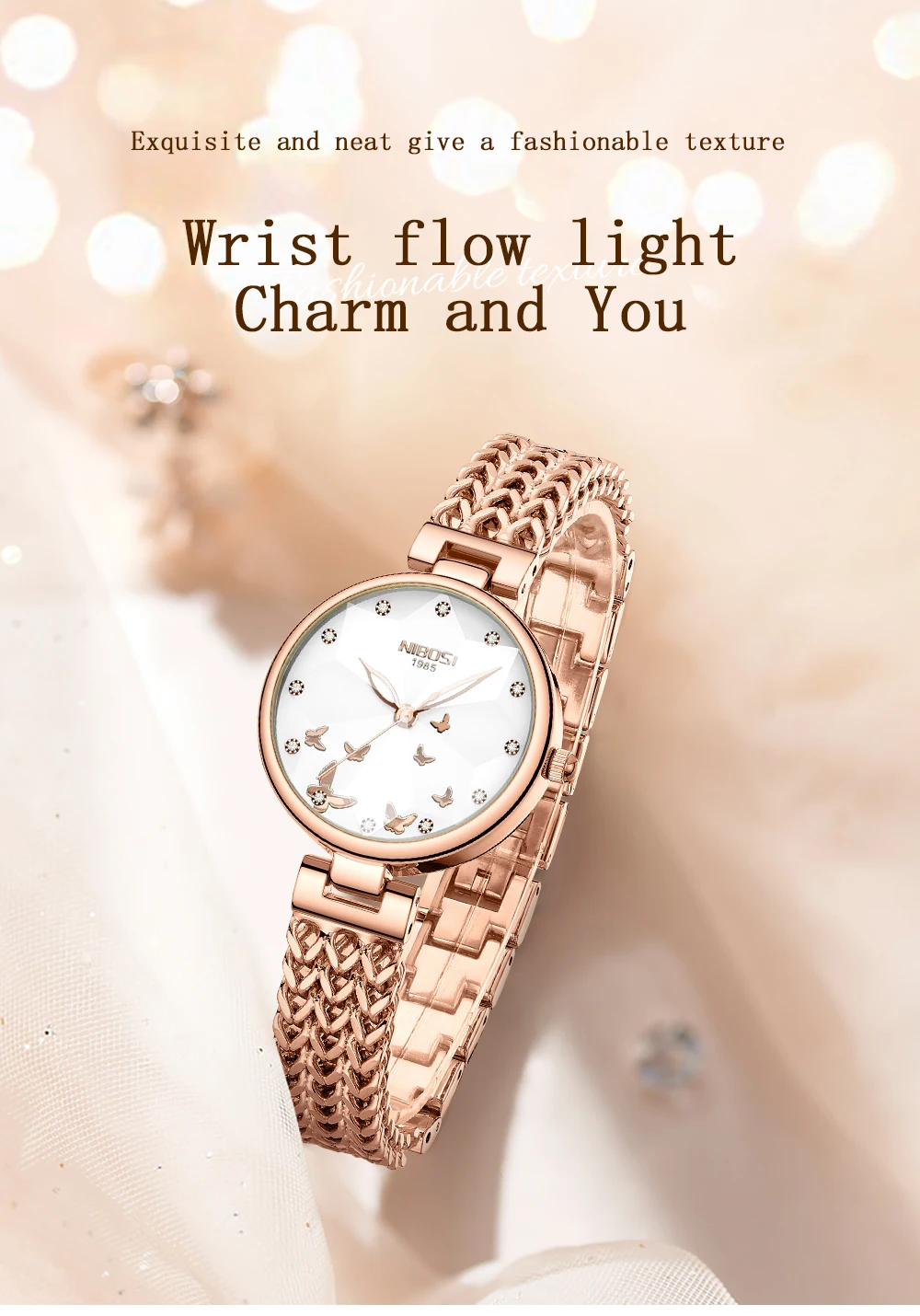 Nibosi Gleam Dial Ladies Watch 2635