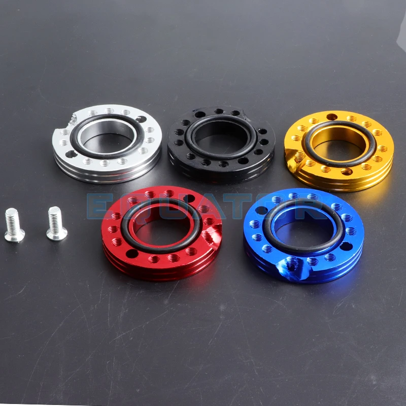 

motorcycle parts 28mm CNC Carb Carburetor Inlet Manifold Adjuster Universal flange Spinner Plate Adaptor For Pit Dirt Bikes