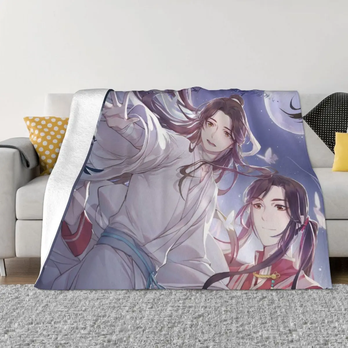 

Tian Guan Ci Fu Anime Blanket Warm Cozy Flannel Fleece Throw Blankets for Durable Long-Lasting Affordable