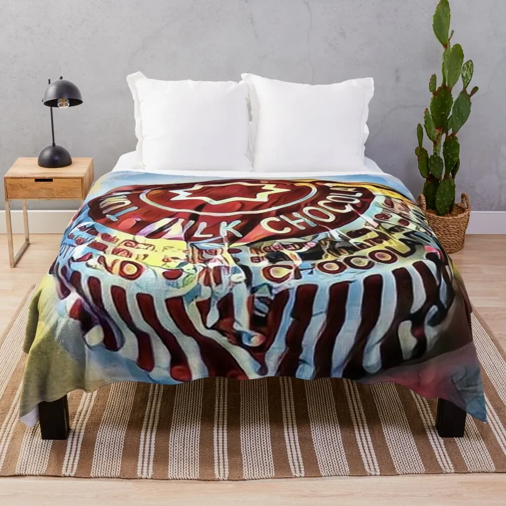 

Tea Cake contemporary Modern Artwork Throw Blanket Sofas Sleeping Bag Weighted Bed linens Blankets