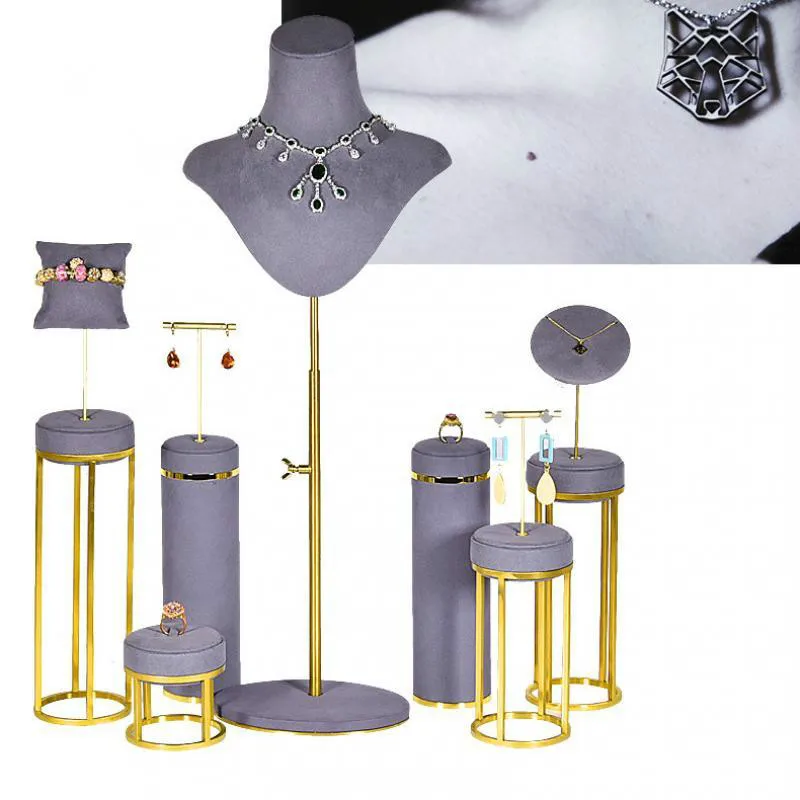 HighEnd Metal Jewelry Display Stand Jewelry Store Window Counter Image Design Decoration Props