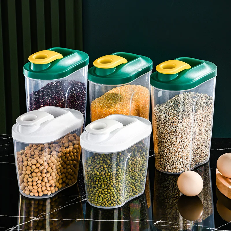 Pressure Vacuum Seal Tank Food Storage Box Plastic Clear Container Set With  Pour Lids Kitchen Storage Bottles Jars Dried Grains - Bottles,jars & Boxes  - AliExpress