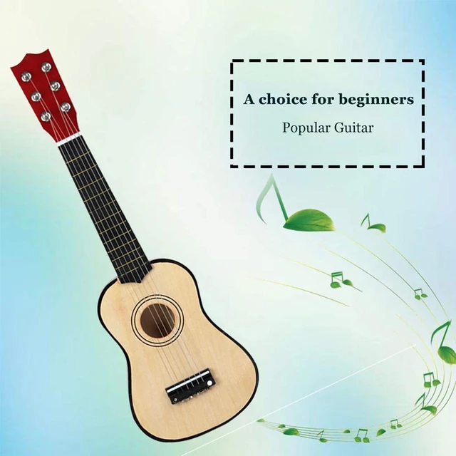 Mini guitare en bois pour enfants, jouet éducatif, Ukulele, 6 cordes,  Instruments de musique, cadeau pour les amoureux de la musique, accessoire  de jeu - AliExpress