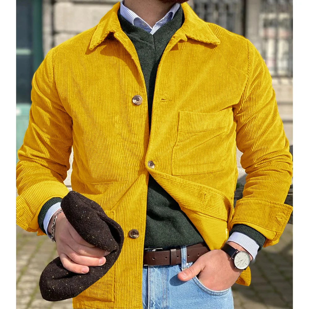 Veste Slim en Velours Côtelé