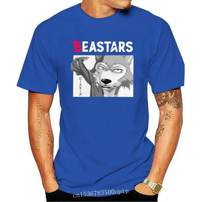 

New Classic Beastars T-Shirt Men Animal Wolf Anime Furry Manga Tshirt Vintage 100% Cotton Tee Short Sleeve Casual Shirt Clothes