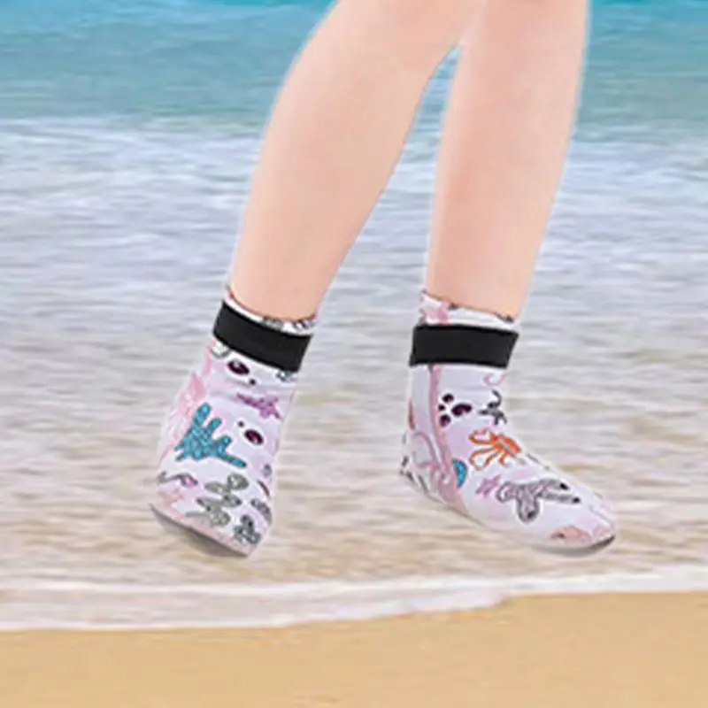 Kids Warm Wetsuit Socks Camouflage Summer Water Socks Non-slip Anti-Scratch Warm Kids For Swimming Diving Kayaking