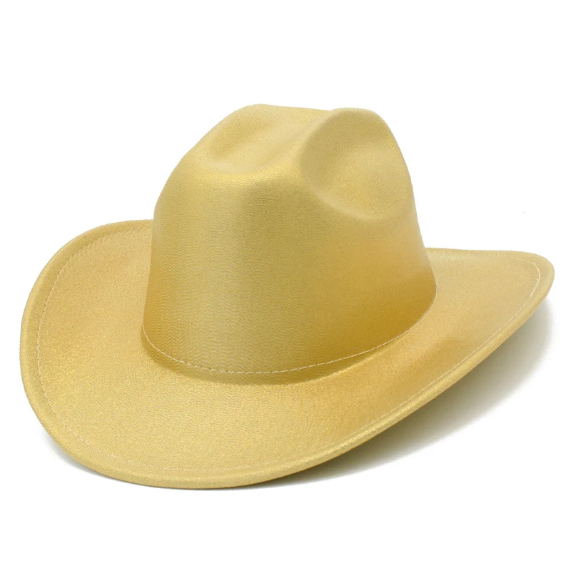 

Fedora Hats Trilby Caps Women Men Fedoras Shiny Jazz Hat Derby Western Cowboy Cowgirl Cap Felt Blower Party Chapeau Sun Hats