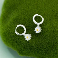 Exquisite Small Daisy Flower Drop Earring for Women Girl Fashion Charm Minimalist Sunflower Earrings Summer Jewelry Girls - Image 4