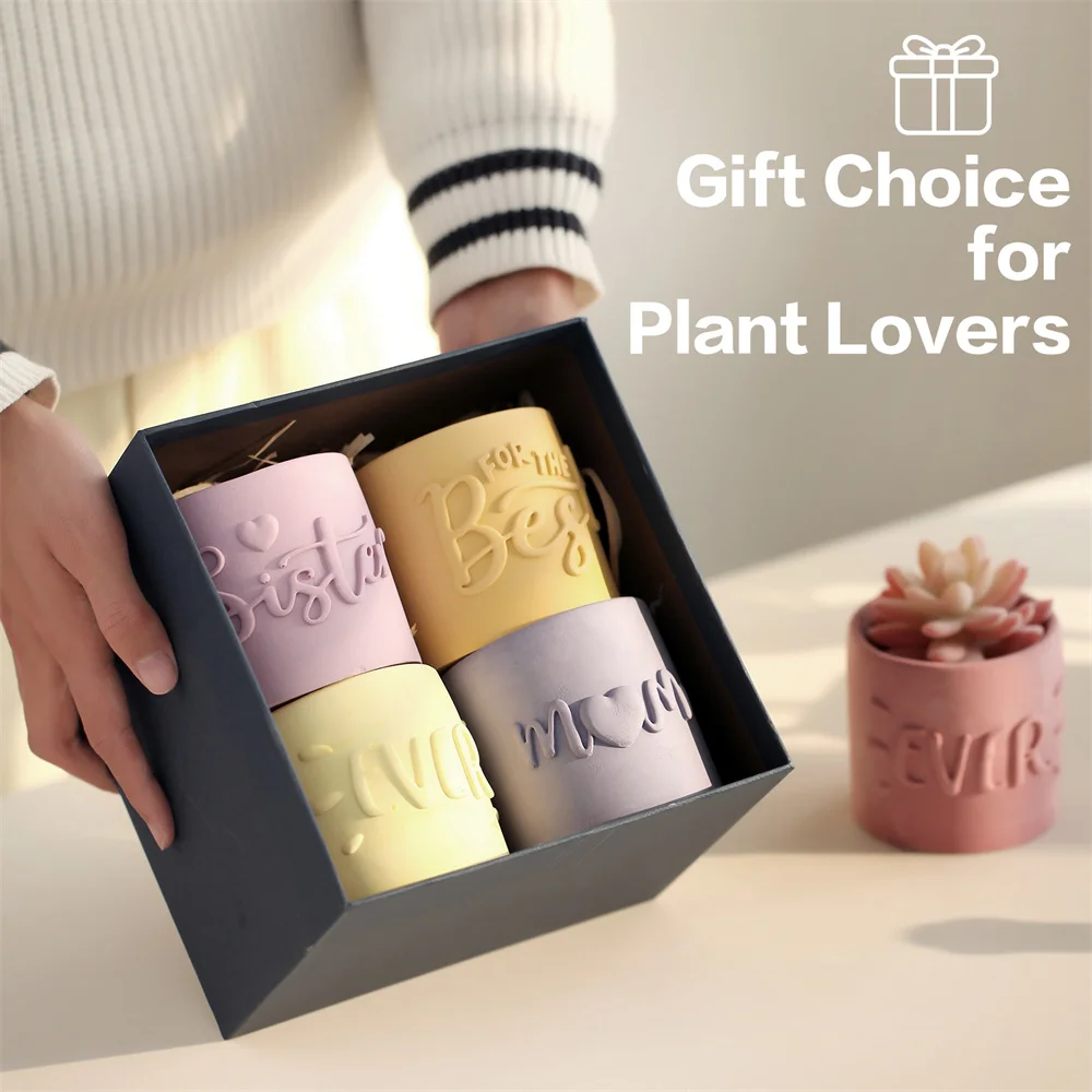 Silicone Mold Planter Pot Tray DIY Succulent