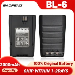 Original Baofeng UV-6 Battery BL-6 2000mAh 7.4V Li-ion Battery for Baofeng UV6 UV-6D Walkie Talkie Rechargeable Battery