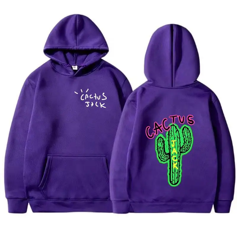 2024NewCactusJackHipHopRapSportsHoodieStreetDancePullover