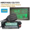 HIROYASU CQ-7373 Amateur Mobile Transceiver 50W 100Ch Air Band Rx VHF UHF Dual Band Tx Front Panel Detached Car Walkie Talkie 2