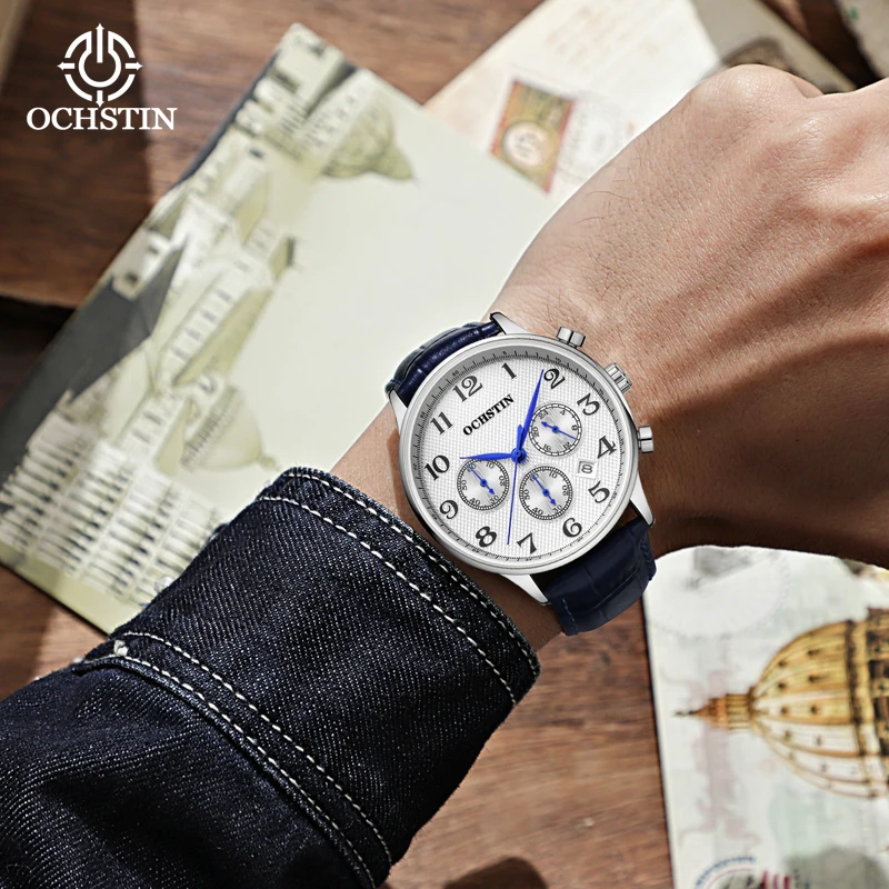 OCHSTIN Prominente Series New Products Launched Men's Luxury Quartz Watch Multi-functional Men's Sports Watch Fashion Trend