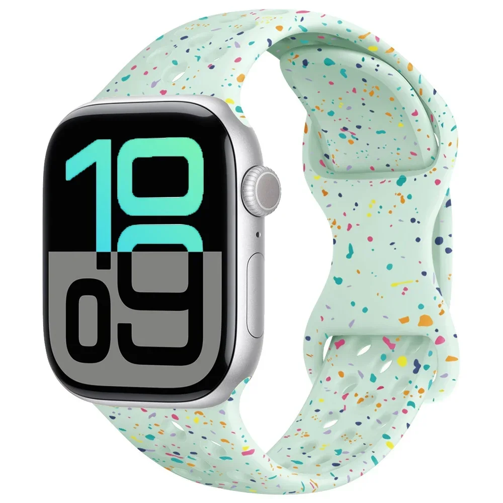 Breathable Sports Silicone Band for Smartwatches - Unisex Design